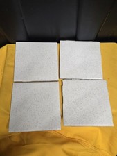 4 Vtg WENCZEL Wenzel Tile 4x4 Gold Dust 86 43 Ivory Beige Gold Yellow Flecks picture