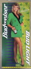 Rachel Hunter Budweiser Bud Light Promo Poster Vtg 1994 St Patrick’s Day    XLNT picture