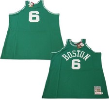 New 1962-63 Bill Russell #6 Celtics Mens Mitchell & Ness Authentic Jersey $225 picture