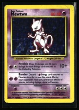 Mewtwo Base Set #010/102 Holo Rare, Holo PHOTOS AVAILABLE DM picture