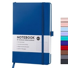 Hardcover Lined Notebook Journal For Writing 192 Pages Leather Thick College NEW picture