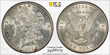 1899 S MORGAN $1 BETTER SAN FRAN DATE PCGS AU58 FRESH GRADING picture