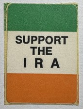 Ireland 1980’s SUPPORT THE IRA Irish Flag Republican Slogan EIRE Label Sticker picture