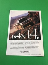 1994 1995 TOYOTA 4X4 PICK UP TRUCK ORIGINAL PRINT AD ADVERTISEMENT picture