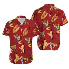 Tony Montana’s red Hawaiian shirt, tropical prints and fierce tigers, Scarface picture