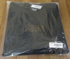 Kith Classic Logo Leopard Applique Nelson Crewneck Size Large Black New 2025 picture