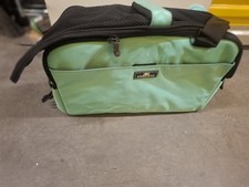Sleepypod Air Airline Pet Carrier Small Robin’s Egg Blue/Black Soft-Sided Tote picture