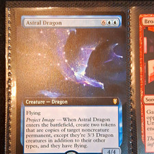 Wizards of the Coast Astral Dragon MTG CLB Rare Blue Foil EN 50/361 picture