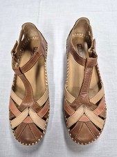 Pikolinos P. Vallarta 655 Sandals (6.5) T-Strap Leather Hook-Loop-Closure picture