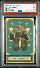 1933-34 O-Pee-Chee OPC Series A Roy Worters #45 PSA 3 Blue New York HOF RARE picture