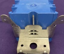 Carlon Outlet Box 2 Gang Blue 3-3/4