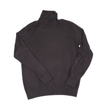 Brioni Cahsmere Sweater Mens 54 XL Brown Turtleneck Pullover Italy Preppy Office picture