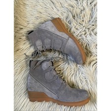 Sorel evie wedge suede booties picture
