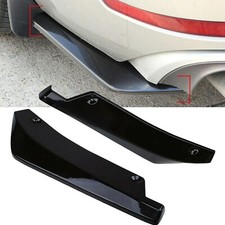 Glossy Black Rear Bumper Lip Diffuser Splitter Canard Protector Car Accessories picture