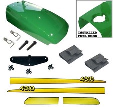 New Upper Hood with Assembled Fuel Door /Catch /Clips Fits John Deere 4310 picture