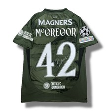 Signed McGREGOR Celtic FC 2024/25 Football Third Shirt Memorabilia - COA & Proof picture