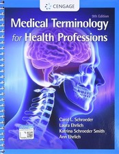 Medical Terminology for Health Professions Spiral bound Ninth Edition I412 picture