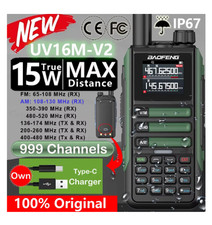 UV-16M V2 15W Walkie Talkie Full Band AM/FM 999CH NOAA Radio picture