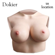 Silicone Crossdressers Breast Forms Chest Plates Drag Queen Mastectomy Enhancer picture