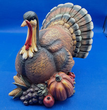 Vintage Tii Collections Thanksgiving Turkey Figurine H7414 Resin 7
