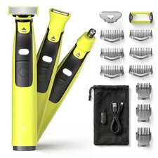 PIXRAZZ Electric Razor for Men, Body Shaver Beard Trimmer, Nose Head picture