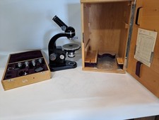 Vintage Leitz Wetzlar Polarizing Microscope 513414 4 Objectives University Owned picture