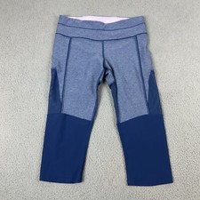 Lululemon Athletica Leggings Womens 26 Waist Blue High-Waisted Cropped Yoga Gym picture