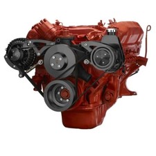 BLACK Big Block Chrysler Serpentine System Power Steering MOPAR 426 440 picture