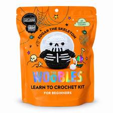 The Woobles Edgar Skeleton Learn to Crochet Kit Glow Dark B&N Exclusive NEW picture