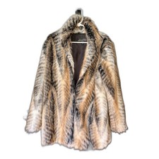 Donna Salyers Fabulous Furs Mid Length Faux Coat - Style 14198 Lemur (Size Med.) picture