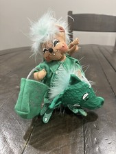 Annalee Green Dragon Mouse costume Halloween 2004 Vintage Mask Trick Or Treat picture