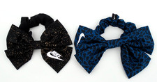 Nike Bow 2 Pack Women's Ponytail Holder Black/Metallic Gold/Marina picture