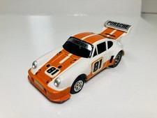AURORA ~ AFX ~ SPEEDSTEER ~ PORSCHE 934  in RARE  WHITE/ORANGE #81 ~ SUPER CLEAN picture