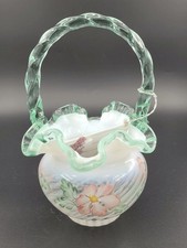 Fenton Meadow Beauty Hand Painted Basket picture