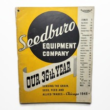 Vintage 1948 Seedburo Equiptment Trade Catalog Grain Seed Feed Farm Chicago IL picture
