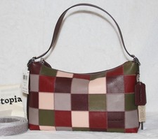 COACH Coachtopia Alter Ego Slouchy Shoulder Bag Checkerboard Leather NWT picture