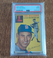 Topps 1954 Ted Williams Base Set #250 Boston Red Sox Graded Baseball MLB picture