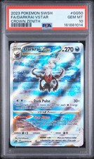 2023 POKEMON SWORD & SHIELD CROWN ZENITH #GG50 FULL ART DARKRAI VSTAR PSA 10 picture