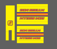 Paterson bmx pad 3 piece yellow picture