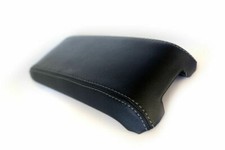 Fits 09-16 Jeep Compass Vinyl Center Console Armrest Cover Black, Gray Stitch picture