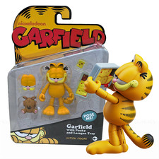 Garfield Action Figure - 25 Points of Articulation with Lasagna & Pooky picture