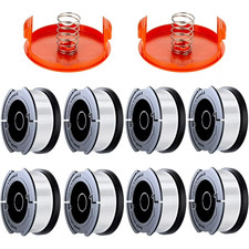 Black & Decker Replacement 10 Piece String Trimmer Spools & Cap  AF-100 .065 picture