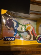 Breyer 2021 Equidae Glossy  Rainbow Decorator Pinto Othello Mold NIB picture