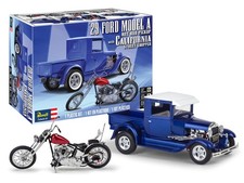 Revell 14565 1929 Ford Model A Hot Rod Pickup with California Street Chopper picture