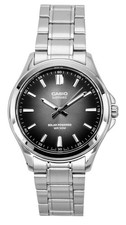 Casio Standard Black Dial Stainless Steel Solar Dress Men's Watch MTS-RS100D-1AV picture