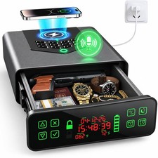 Wolfwake Biometric Smart Gun Safe with Wireless Charging 6-Way Quick Access Digi picture