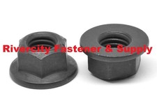 M12-1.75 All Metal Flange Top Lock Nuts 12mm x 1.75 DIN 6927 M12x1.75 Stover Nut picture
