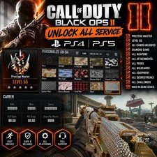 Call of Duty Black Ops 2 Unlock All Service Prestige Level 55 All Camos Stats picture