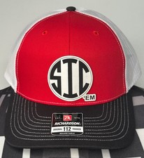 Richardson 112 Black/Red/White Trucker hat 