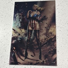 VALKYRIE SAVIORS KEY OF STORMS #1 - METAL #1/20 Patriotika Virgin Metal - NM  picture